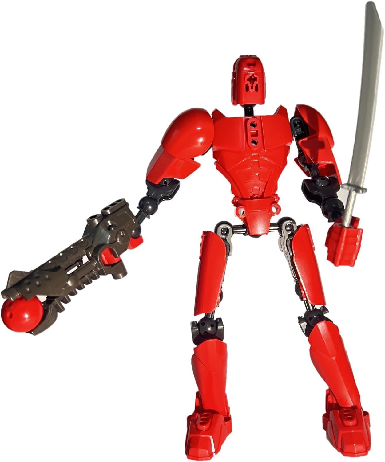 Titan 13 Action Figure, T13 Action Figures 3D Printed Multi-Jointed Movable, Nova 13 Action Figure Lucky 13 Action Figure Dummy 13 Action Figure, Game Gifts Valentines Gifts (New Red)