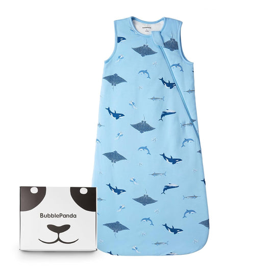 BubblePanda Rayon Made from Bamboo Sleep Sack 18-24 Months 0.5 Tog Soft Lightweight Toddler Sleep Sack 2t for Babies 2-Way Zipper Wearable Blanket Baby 18 Months