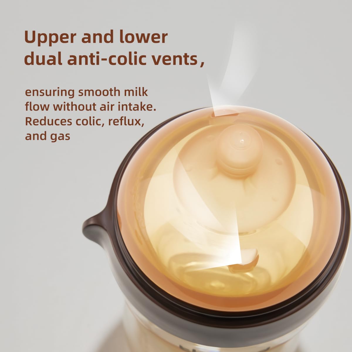 PPSU Natural Breast-Like Bottle with Nipple(7-10 Months),10oz，2pack