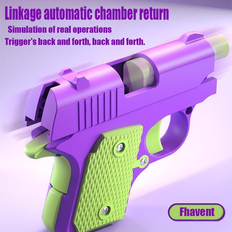 Easter Basket Stuffers,1911 3D Printed Small Pistol Toys, Stress Relief Pistol Toys for Adults, Suitable for Relieving ADHD, Anxiety,Easter Fillers Easter Gifts for Boys(2pcs-A)