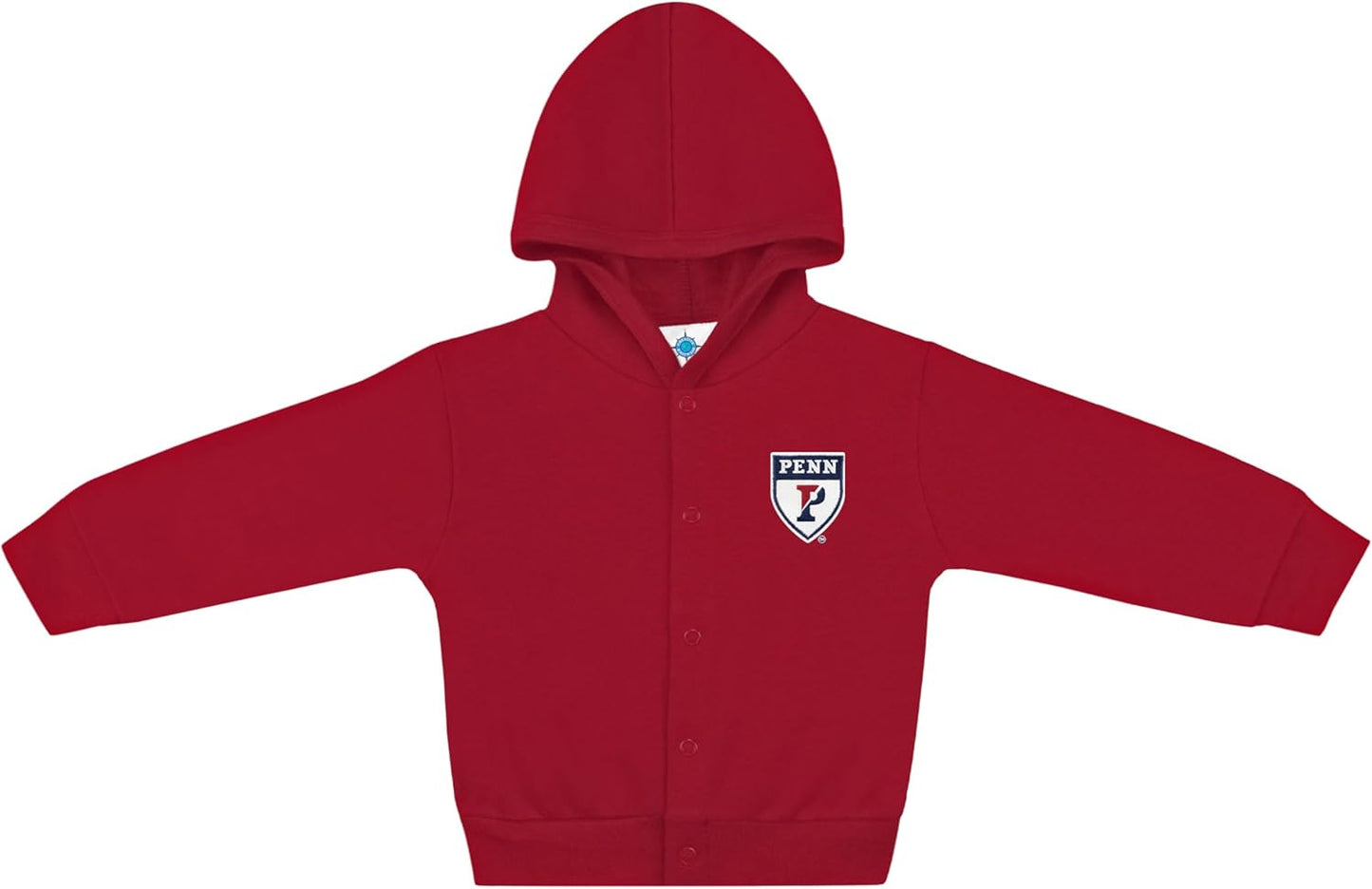 Creative Knitwear College Baby Snap Hooded Jacket - Team Logo, Multiple Colors, for Boys & Girls, (0-24 Months)