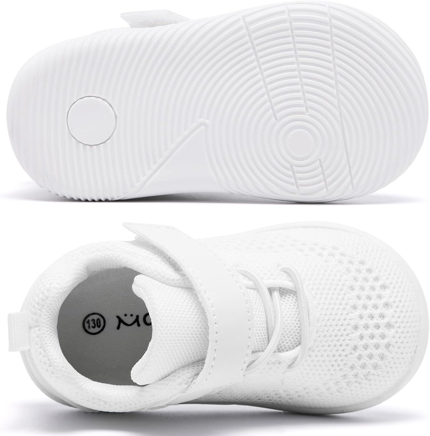 MORENDL Toddler Sneakers Baby Boys & Girls Barefoot Shoes Lightweight Breathable Walking Running Tennis Athletic Sport Shoes