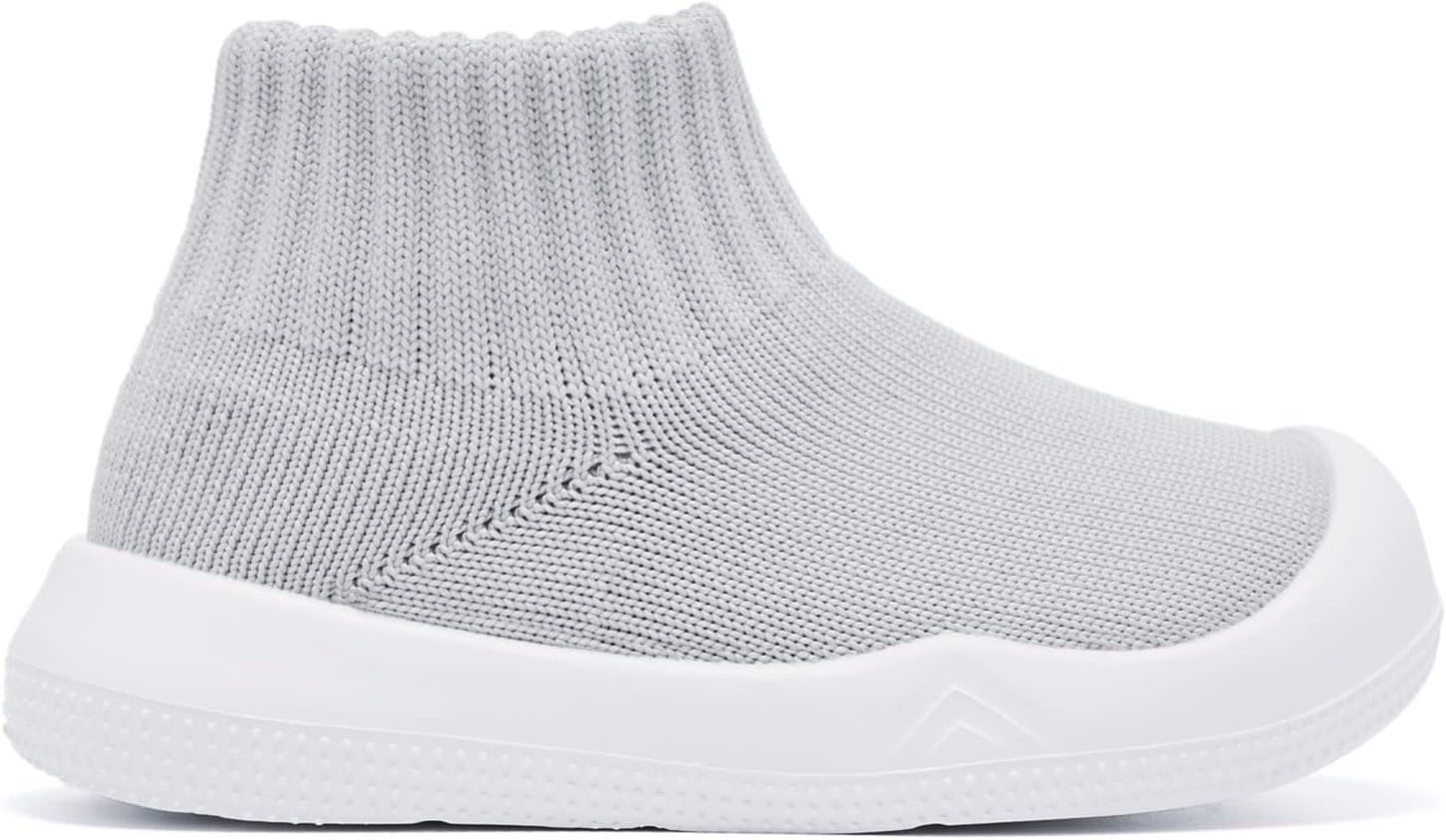 Eashi Baby Boy Girl Non-Skid Indoor Infant Walking Shoes Breathable Warm Elastic Sock Shoes with Memory Sole Protect Toes Outdoor Sneakers