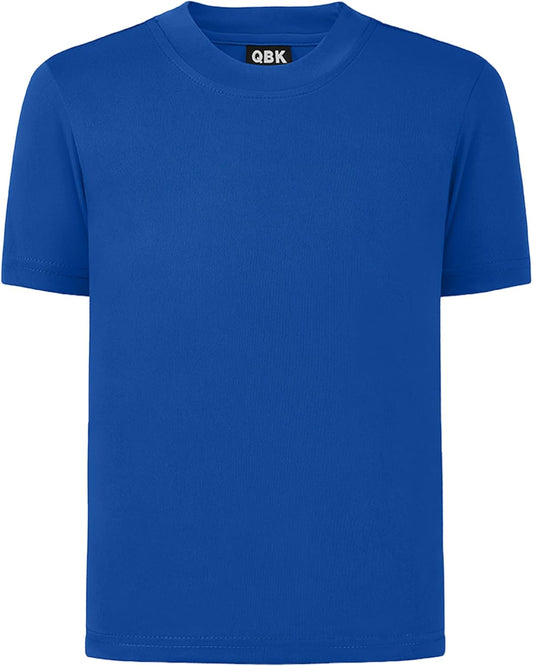QBK 2T to Youth Neon Shirt Kids UPF 50+ Dry Fit Athletic Short Sleeve Rash Guard T Shirts for Boys Girls Sports Undershirt