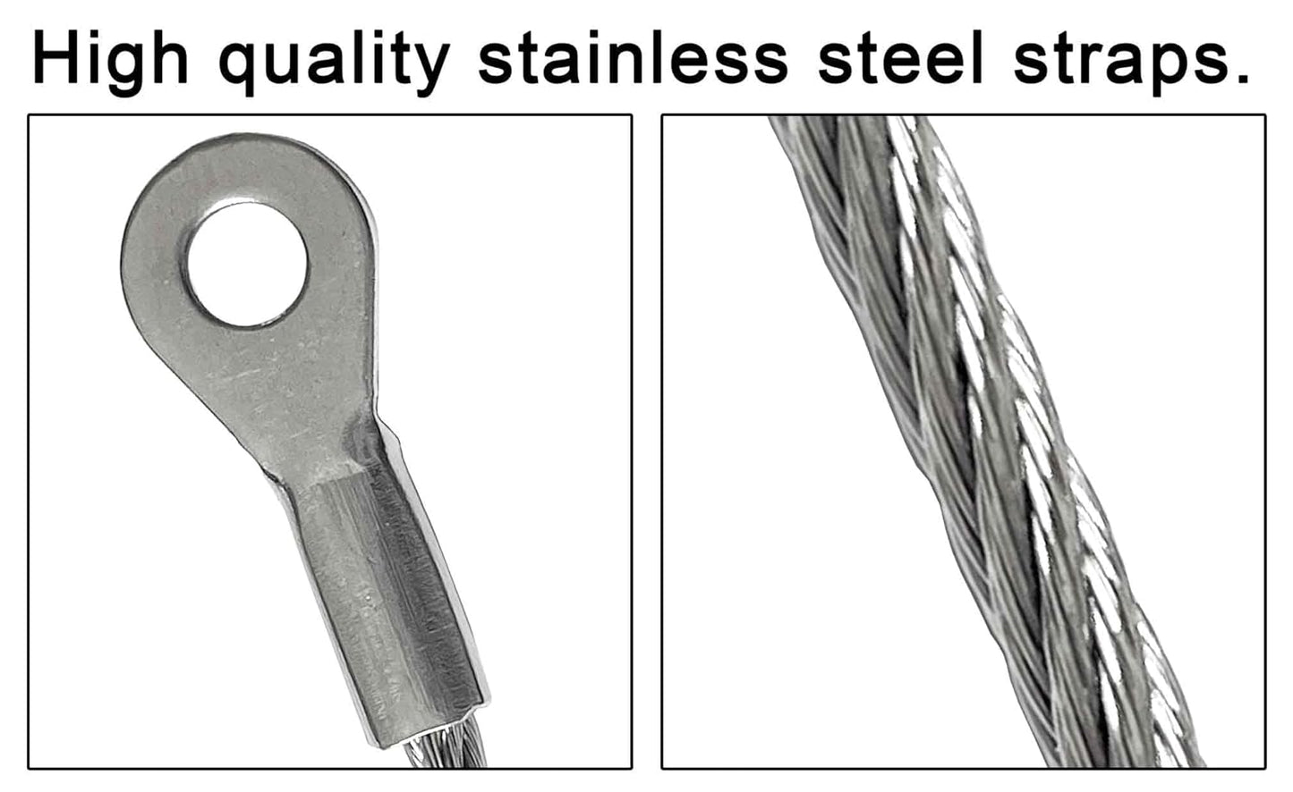 10 inches Stainless Steel Furniture Straps for Baby Proofing, No-Drill Furniture Anchors Earthquake Straps, Prevent Falling and Anti Tip TV Safety Straps, 6 Pcs
