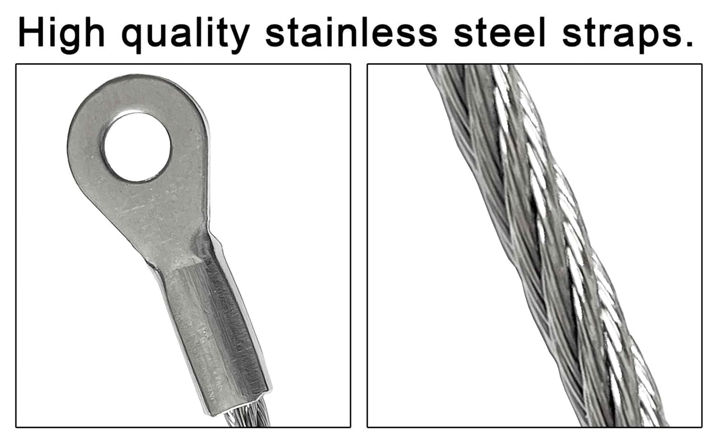 18 inches Stainless Steel Furniture Straps for Baby Proofing, No-Drill Furniture Anchors Earthquake Straps, Prevent Falling and Anti Tip TV Safety Straps, 6 Pcs