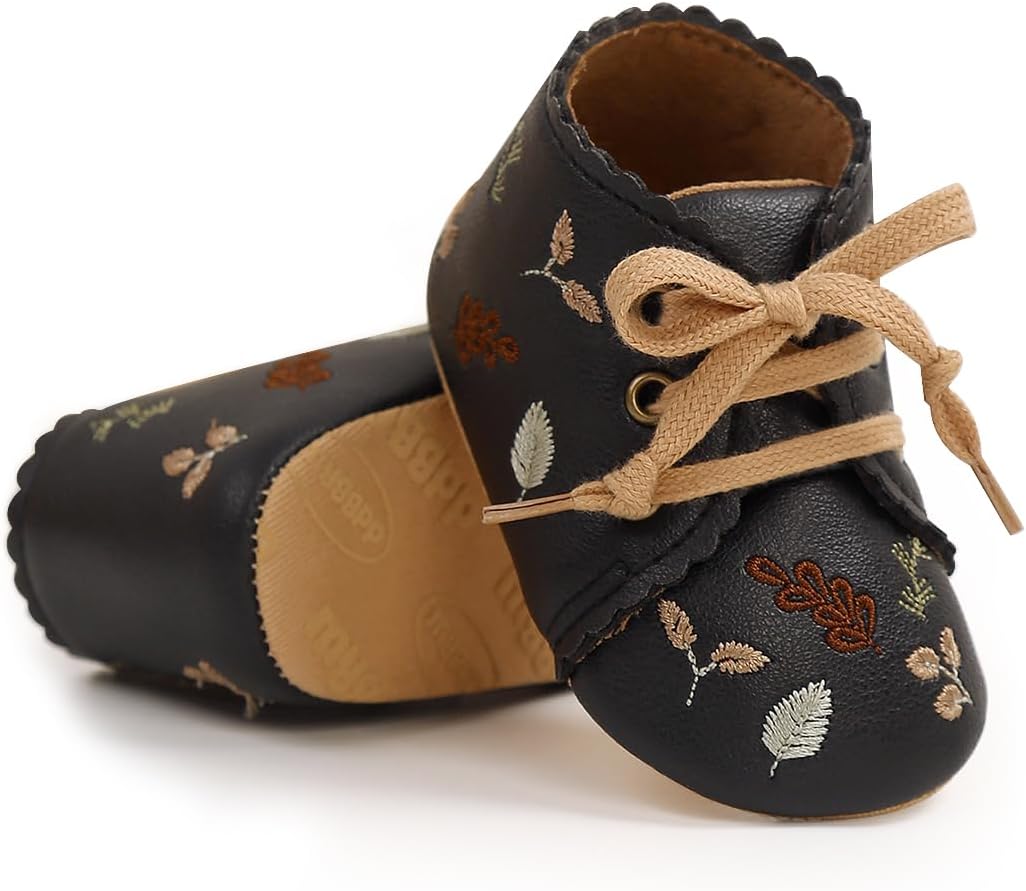 Baby Shoes Mary Jane Flats Non Slip Soft Sole Infant Toddler Sneakers First Walkers Party Christmas Dress Shoes