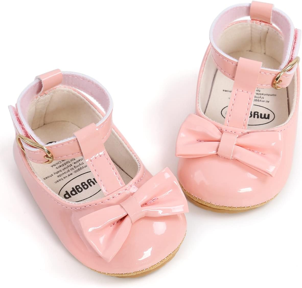 Baby Shoes Mary Jane Flats Non Slip Soft Sole Infant Toddler Sneakers First Walkers Party Christmas Dress Shoes