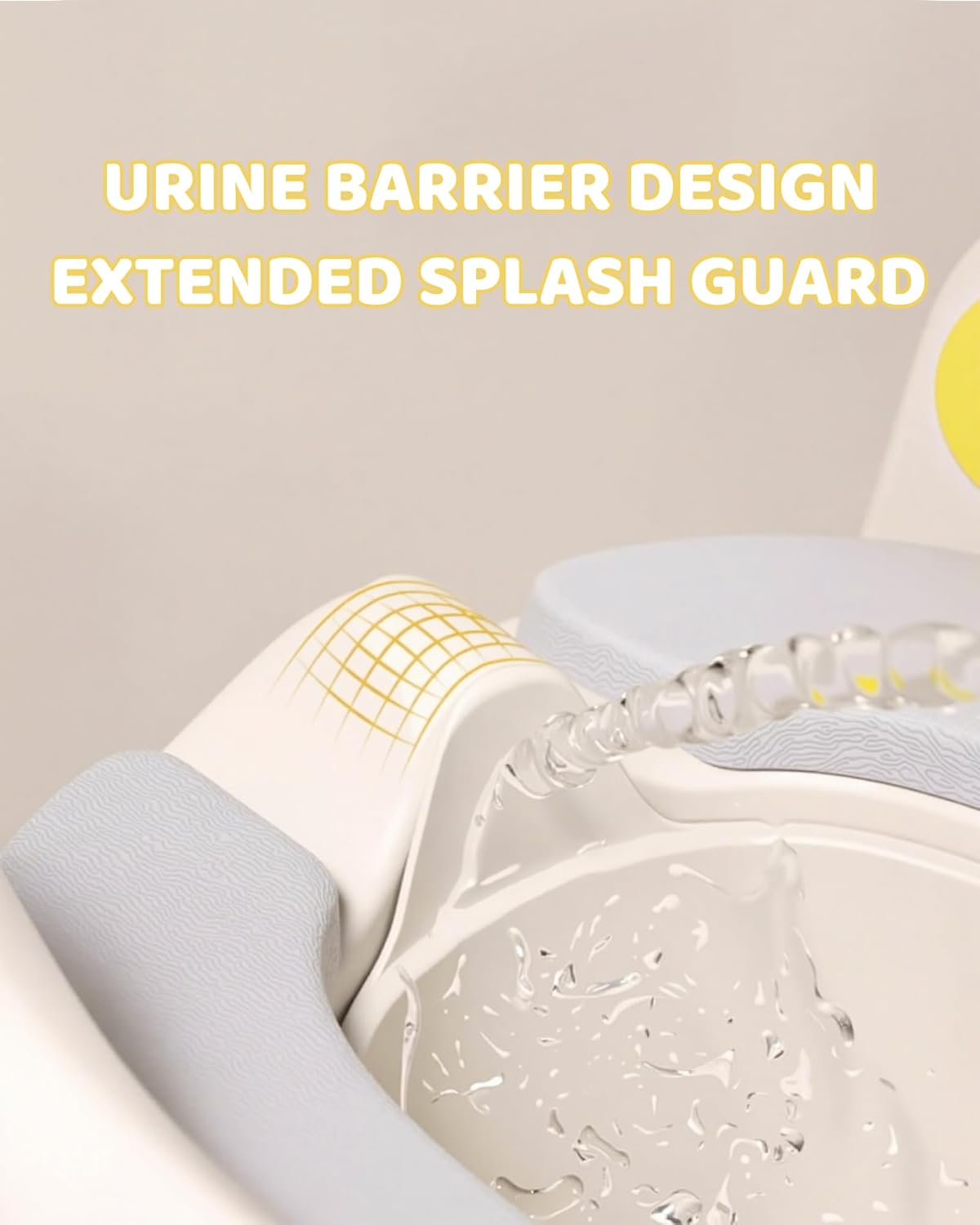 3-in-1 Potty Training Seat & Training Toilet & Potty Chair, Height Adjustable Toddler Toilet Seat for Kids Boys Girls, Foldable Potty Training Toilet with Splash Guard and Anti-Slip Steps