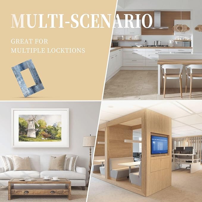 1 Gang Single GFCI/Decorator Rocker Outlet Light Switch Wall Plate Cover Modern Gallery Navy Indigo Blue Gray Abstract Grey Brush Art Paint Blue Grey Decorative One Device Electrical Faceplate Dimmer