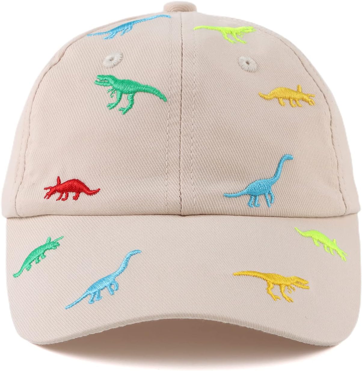 JANGANNSA Dinosaur Boys Girls Caps Embroidery Baby Baseball Caps Cotton Infant Toddler Kids Hat Spring Summer Autumn 2-6Y