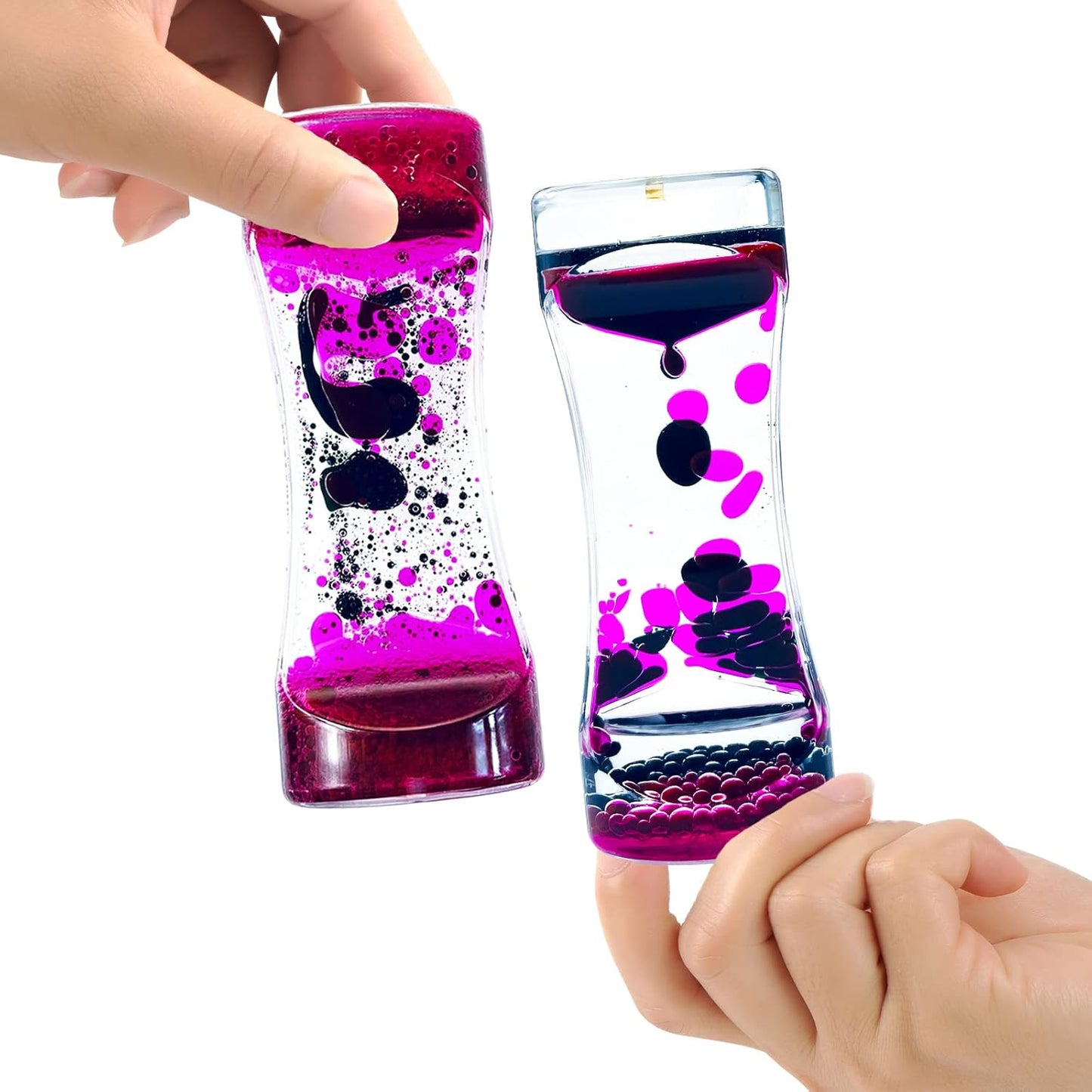 Liquid Motion Bubbler Timer Sensory Toys for Relaxation, Water Timer Fidget Toy for All Age, Motion Bubble Toy Sensory Play for Office Home (Purple & Black, 1 Pack)
