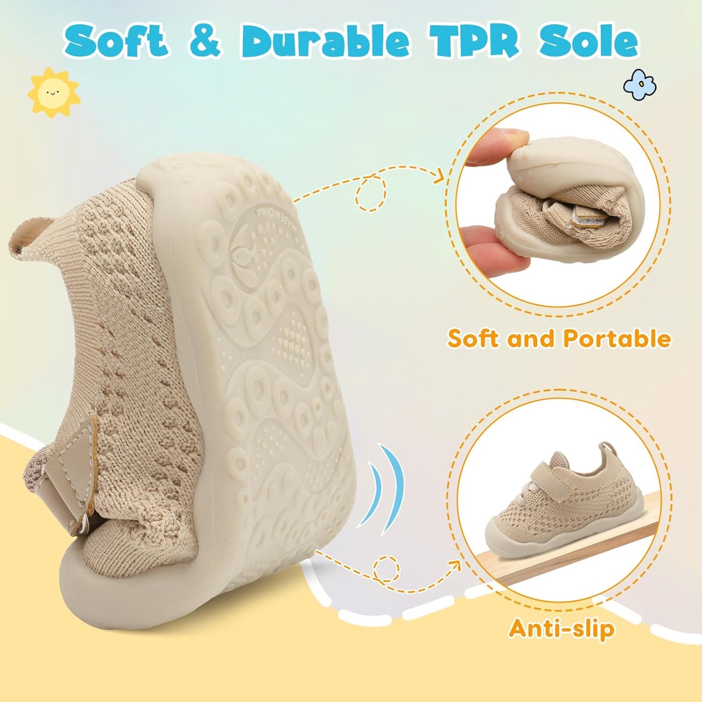 LeIsfIt Baby Shoes Girls Boys First Walking Shoes Infant Sneakers Crib Shoes Lightweight Non-Slip Shoes