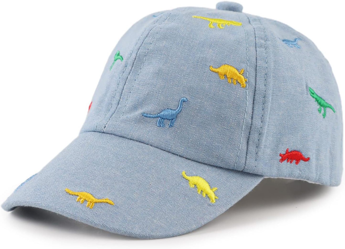 JANGANNSA Dinosaur Boys Girls Caps Embroidery Baby Baseball Caps Cotton Infant Toddler Kids Hat Spring Summer Autumn