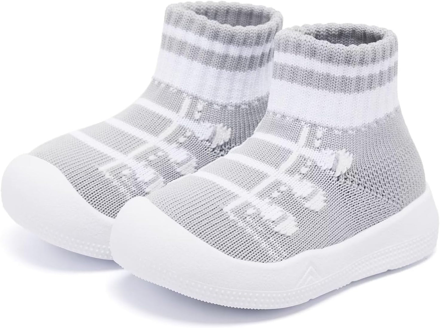 Eashi Baby Boy Girl Non-Skid Indoor Infant Walking Shoes Breathable Warm Elastic Sock Shoes with Memory Sole Protect Toes Outdoor Sneakers