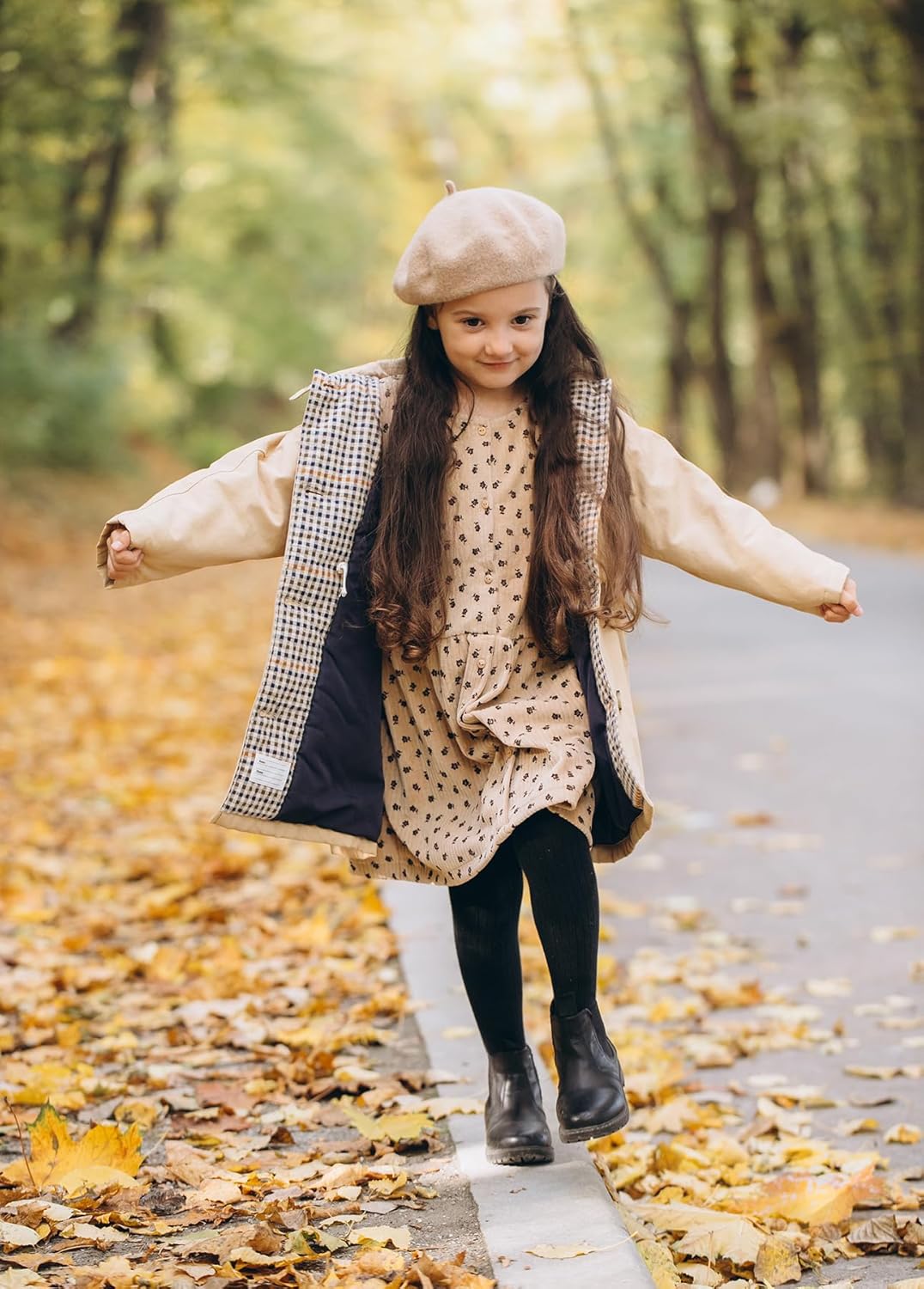 CHUNG Toddler Little Girls Cotton Tights Footed Thick Winter Cable Knit Legging Pantyhose Stocking