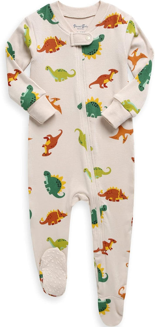 VAENAIT BABY Infant Toddler Boys Girls Footed Pajamas One-PIece Romper Sleep and Play 0M-2T