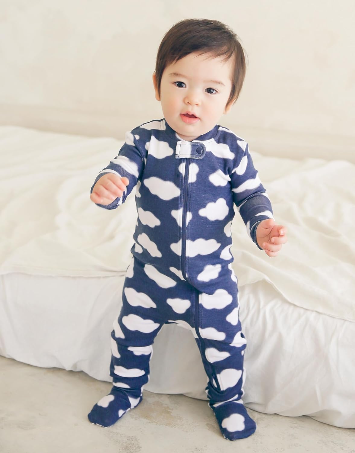 VAENAIT BABY Infant Toddler Boys Girls Footed Pajamas One-PIece Romper Sleep and Play 0M-2T