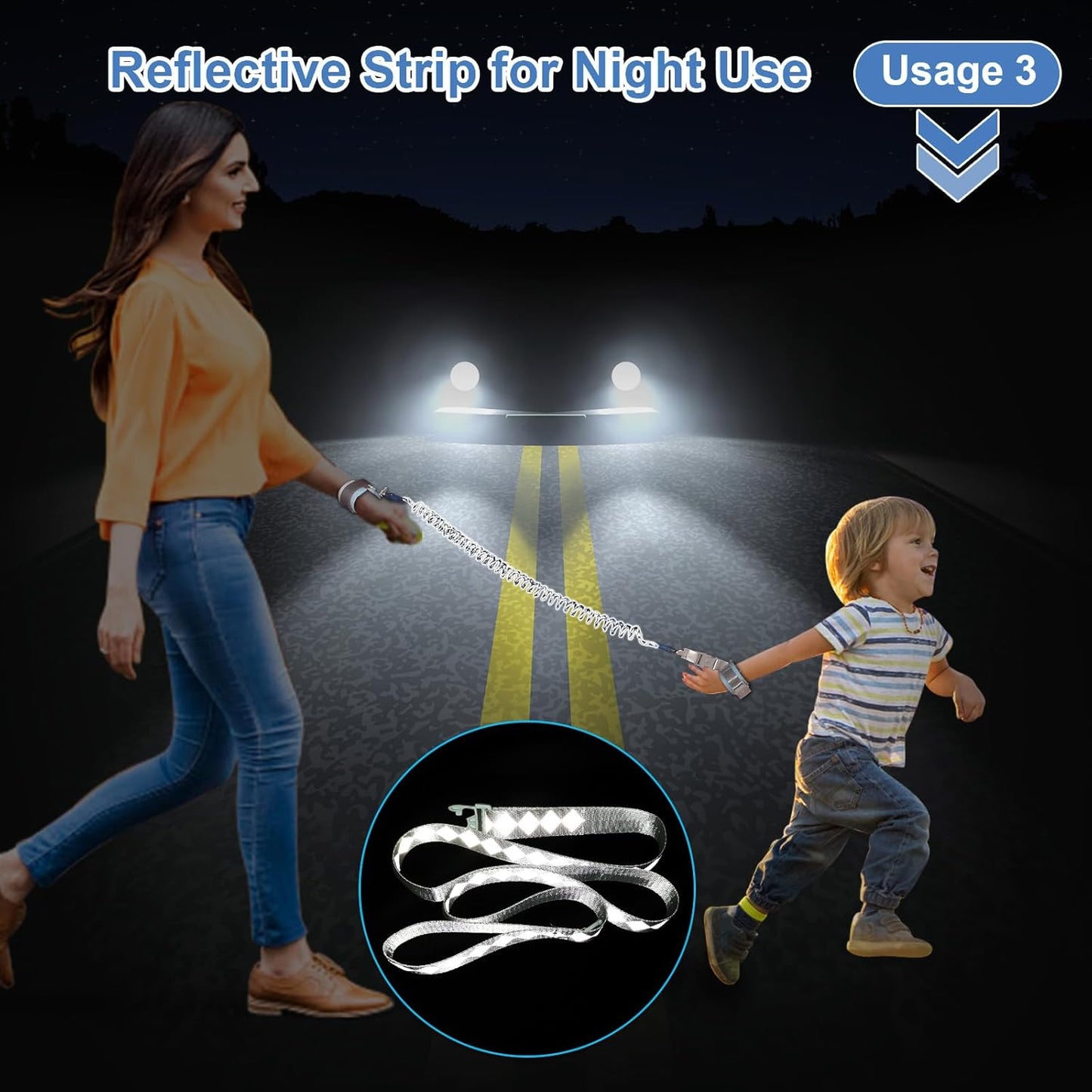 Toddler Harness Leash+ Anti Lost Wrist Link, Accmor Cute Dinosaur Kids Harness with Leash, Foldable Child Leash Baby Walking Wristband Assistant Strap Belt for Parent Boys Outdoor Activity