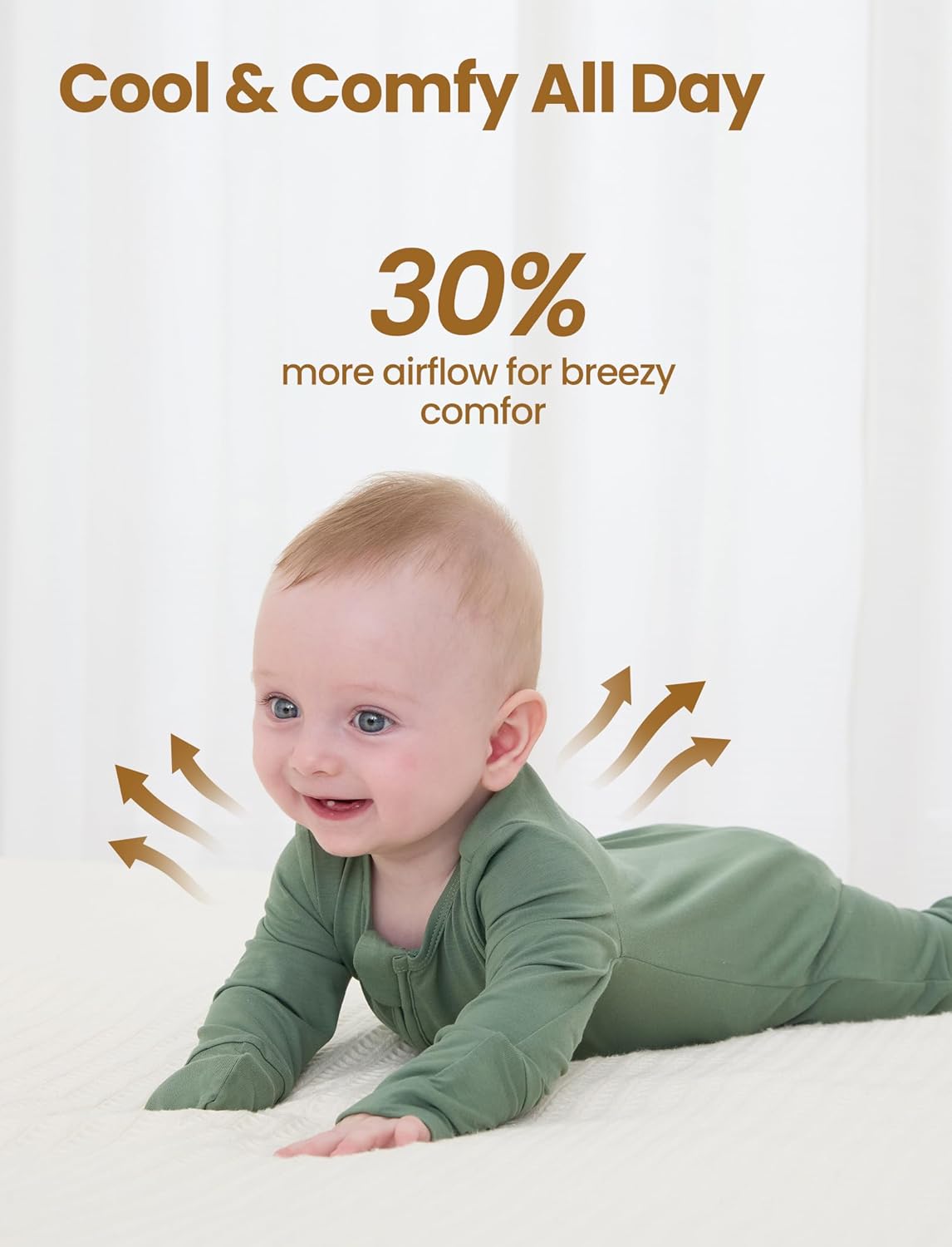 PATPAT Baby Footies Boys Girls - Bamboo Viscose - Zipper & Non-Slip Soles Romper Mitten - Footed & Footless Infant Clothes