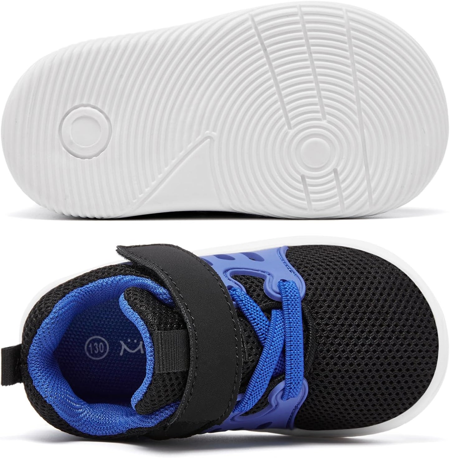 MORENDL Toddler Sneakers Baby Boys & Girls Barefoot Shoes Lightweight Breathable Walking Running Tennis Athletic Sport Shoes