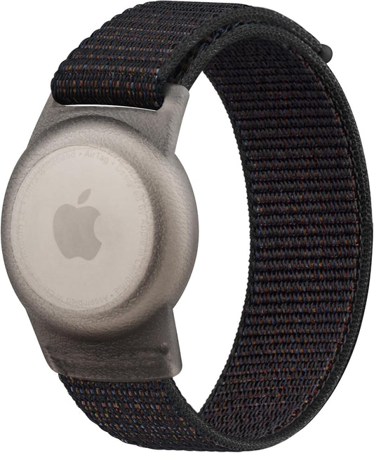 Vancle Kids Wristband for Apple AirTag, Protective Case for Air Tag GPS Tracker Holder with Nylon Bracelet, Adjustable Anti Lost Watch Band for Toddler Baby Children Elders