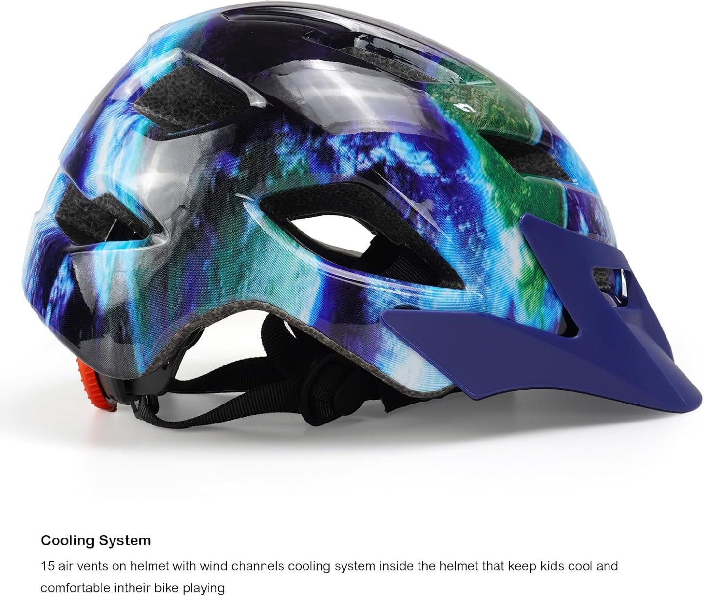 Kids Helmet, Exclusky Kids Bike Helmet Adjustable Safety Lightweight Children Bicycle Helmet for Kids Skating Cycling Scooter Boys and Girls Bicycle Helmets Ages 5-8-14