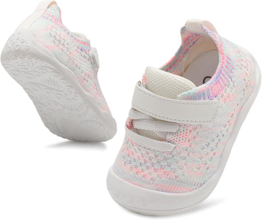 LeIsfIt Baby Shoes Girls Boys First Walking Shoes Infant Sneakers Crib Shoes Lightweight Non-Slip Shoes