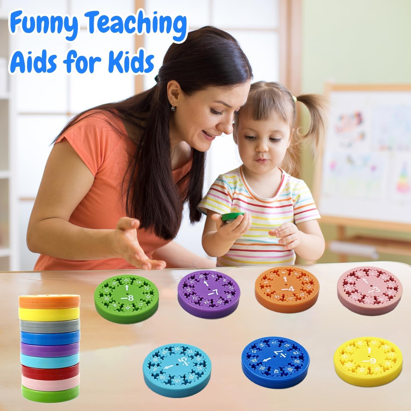 Math Fidget Spinner (Multiply Or Divide and Add Or Subtract 18pcs)