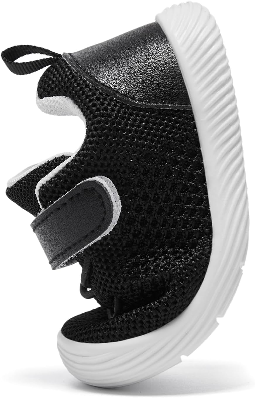 MORENDL Toddler Sneakers Baby Boys & Girls Barefoot Shoes Lightweight Breathable Walking Running Tennis Athletic Sport Shoes