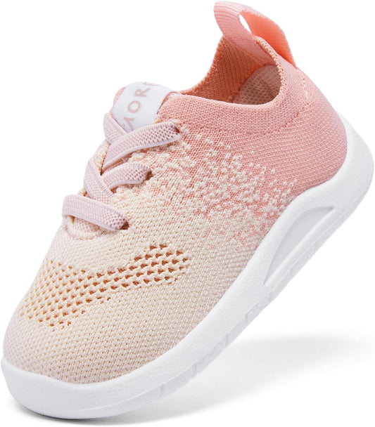 MORENDL Toddler Shoes Baby Walking Sock Shoes Infant Sneakers 0-4 Years Boy Girl Barefoot Tennis Shoe Non-Slip Brethable