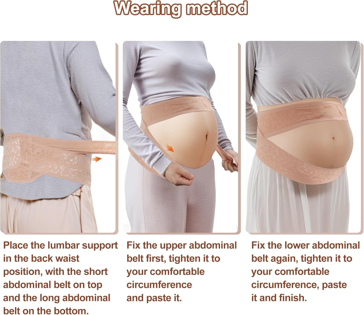 Pregnancy Belly Band for Pregnant Women, Breathable Maternity Belt, Adjustable Pregnancy Belly Support Band