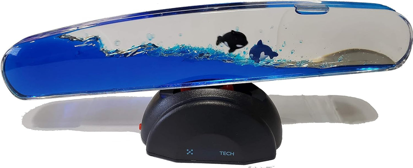Wave Motion Machine (Blue, 12 Inch with Orcas)