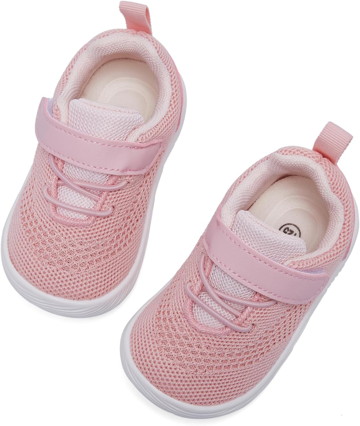 MORENDL Toddler Sneakers Baby Boys & Girls Barefoot Shoes Lightweight Breathable Walking Running Tennis Athletic Sport Shoes