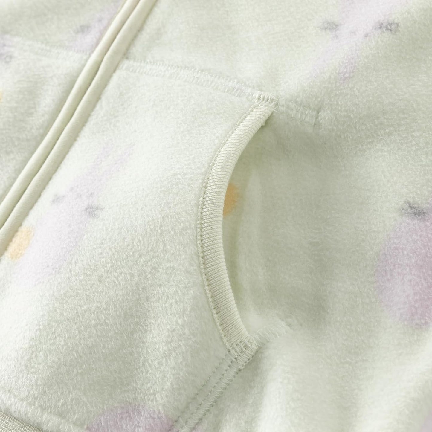 DAVE & BELLA Kids Printed Polar Fleece Jacket Toddler Baby Boys Girls Zip Up Long Sleeve Spring Fall Warm Outerwear Coat