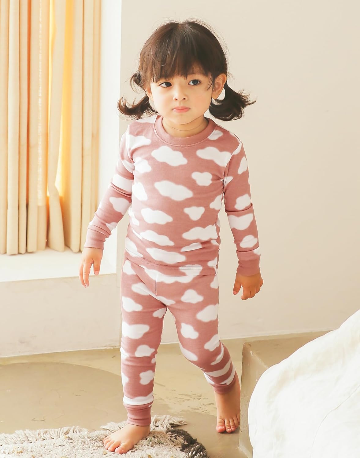 VAENAIT BABY 6M-12Y Kids Unisex Girls & Boys Soft Comfy Modal Tencel Sleepwear Pajamas 2pcs or 4pcs Set