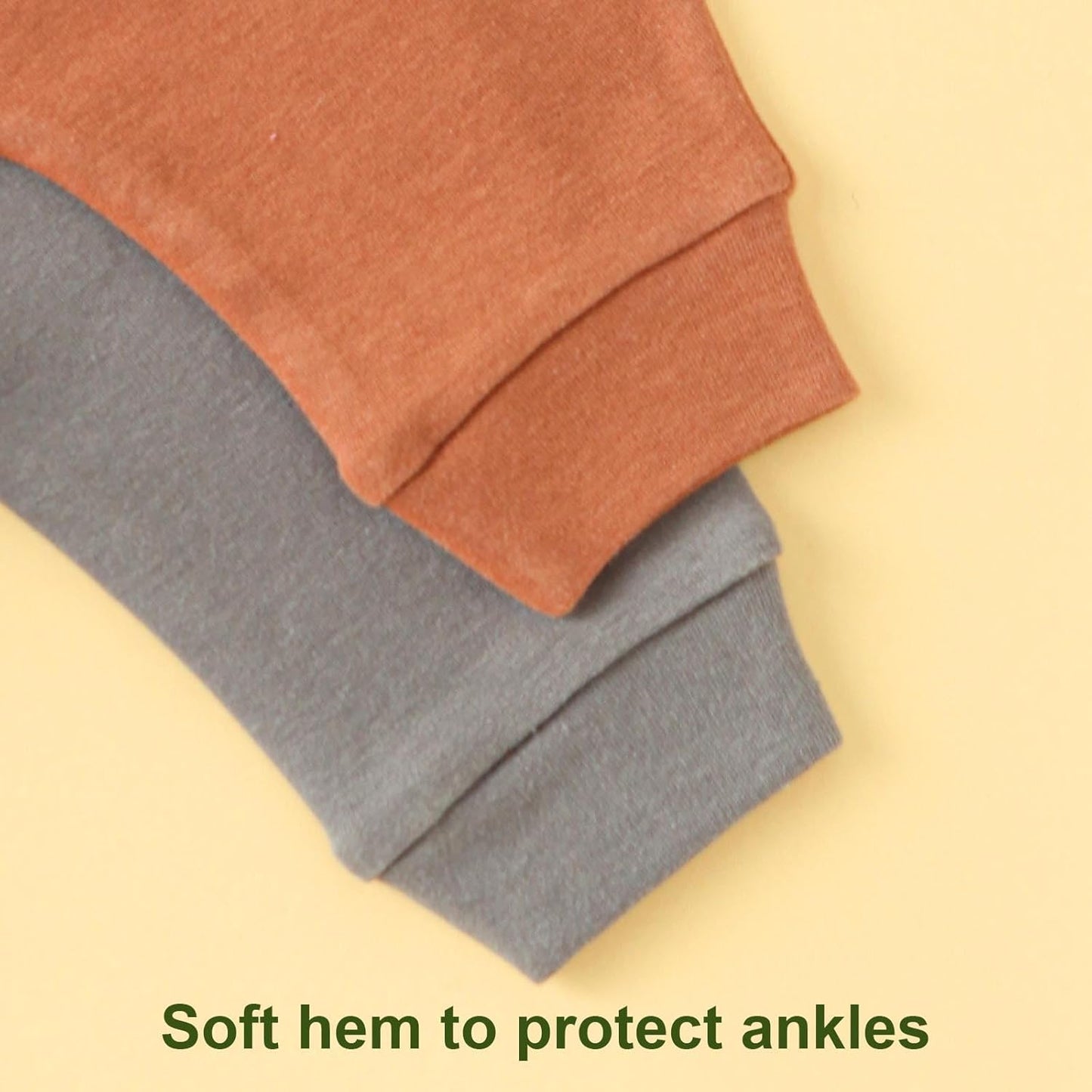 Hakochia Baby Pants for Boys & Girls: 100% Cotton, Soft, Comfy, Ample Diaper Room 0-36 Months