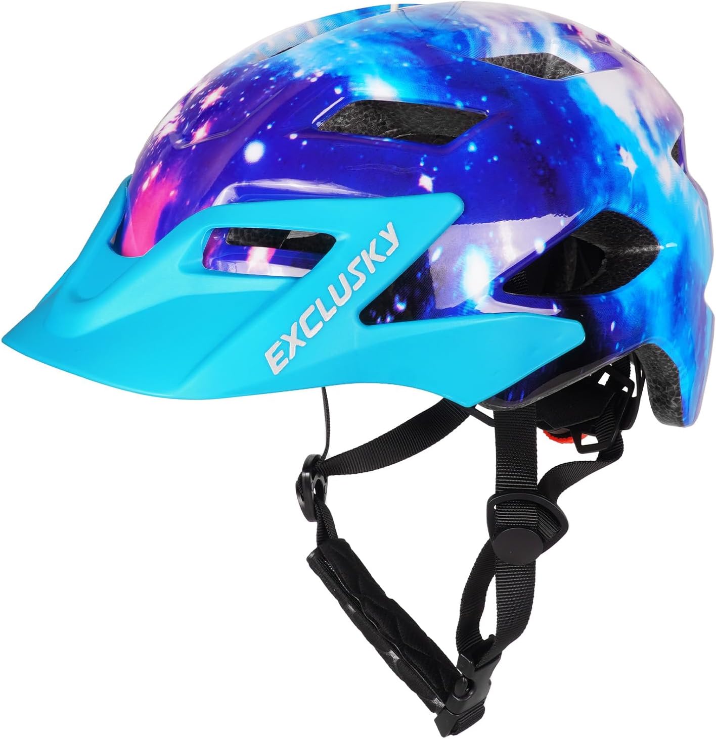Kids Helmet, Exclusky Kids Bike Helmet Adjustable Safety Lightweight Children Bicycle Helmet for Kids Skating Cycling Scooter Boys and Girls Bicycle Helmets Ages 5-8-14