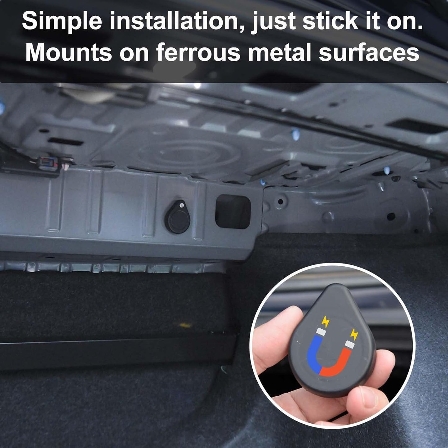 Ultra Magnetic AirTag Case-Waterproof AirTag Magnet Holder | The Secure Magnetic Lock AirTag Case, Discreet, Security Tool, AirTag Magnetic Case for Car, Truck, Skis and More(1pcak,Gray)