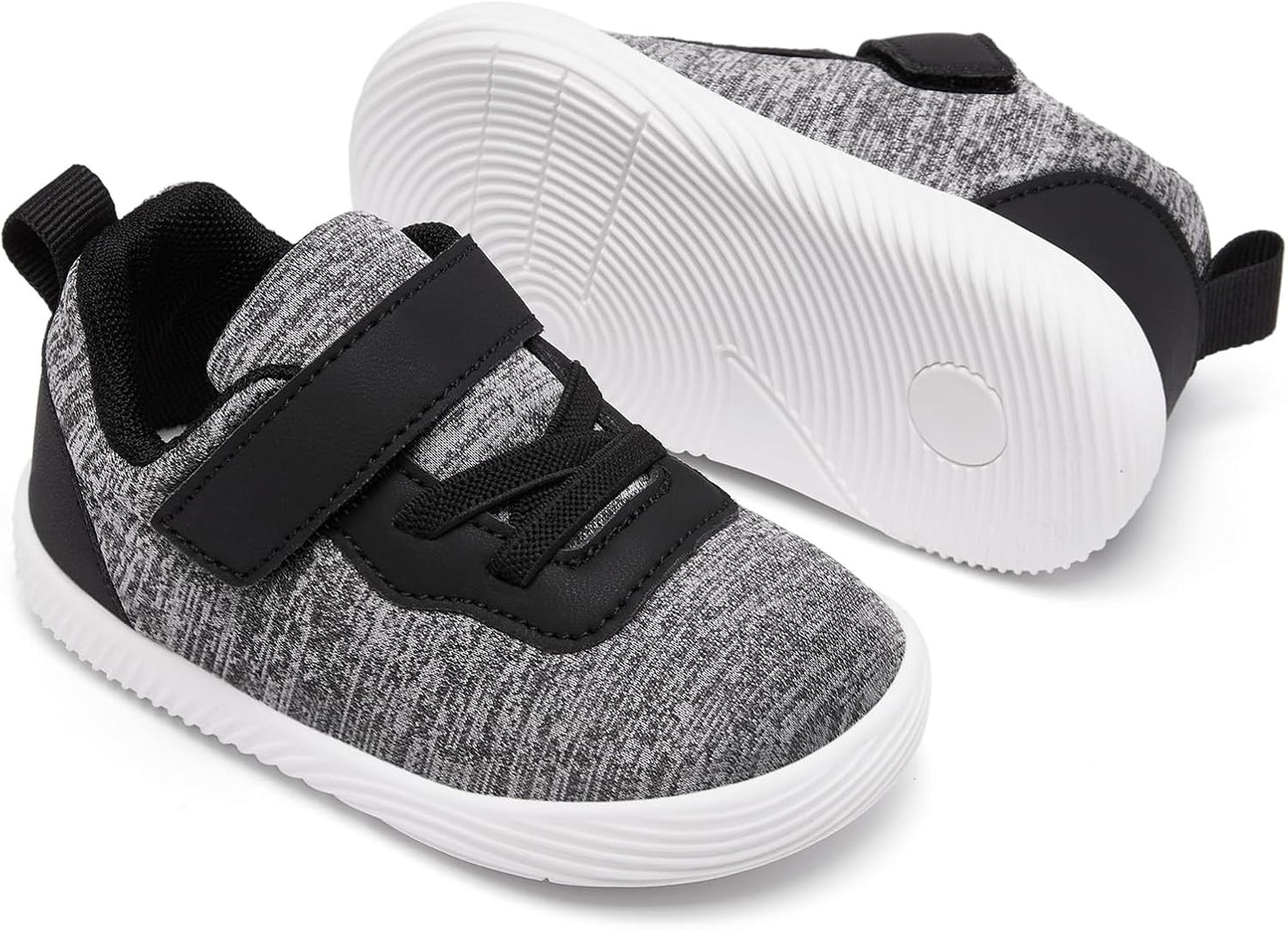 MORENDL Toddler Sneakers Baby Boys & Girls Barefoot Shoes Lightweight Breathable Walking Running Tennis Athletic Sport Shoes