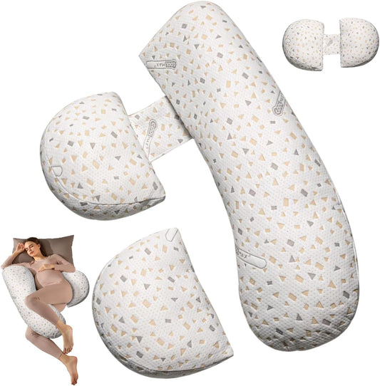 Pregnancy Pillows for Sleeping, Maternity Pillow for Pregnant Women, Support for Back, Legs, Belly, HIPS for Pregnant Women