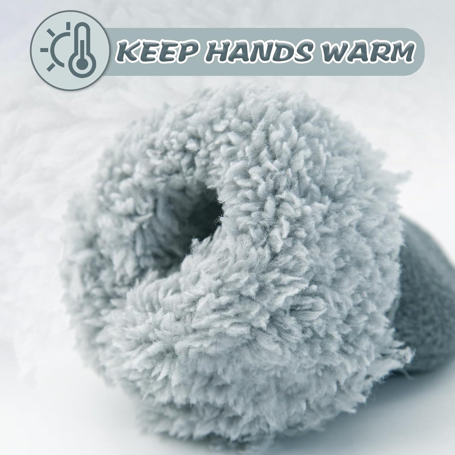 BAVST Baby Toddler Winter Mittens Girls Warm Fleece Lined Gloves Kids Sherpa Lined Mittens for Boys