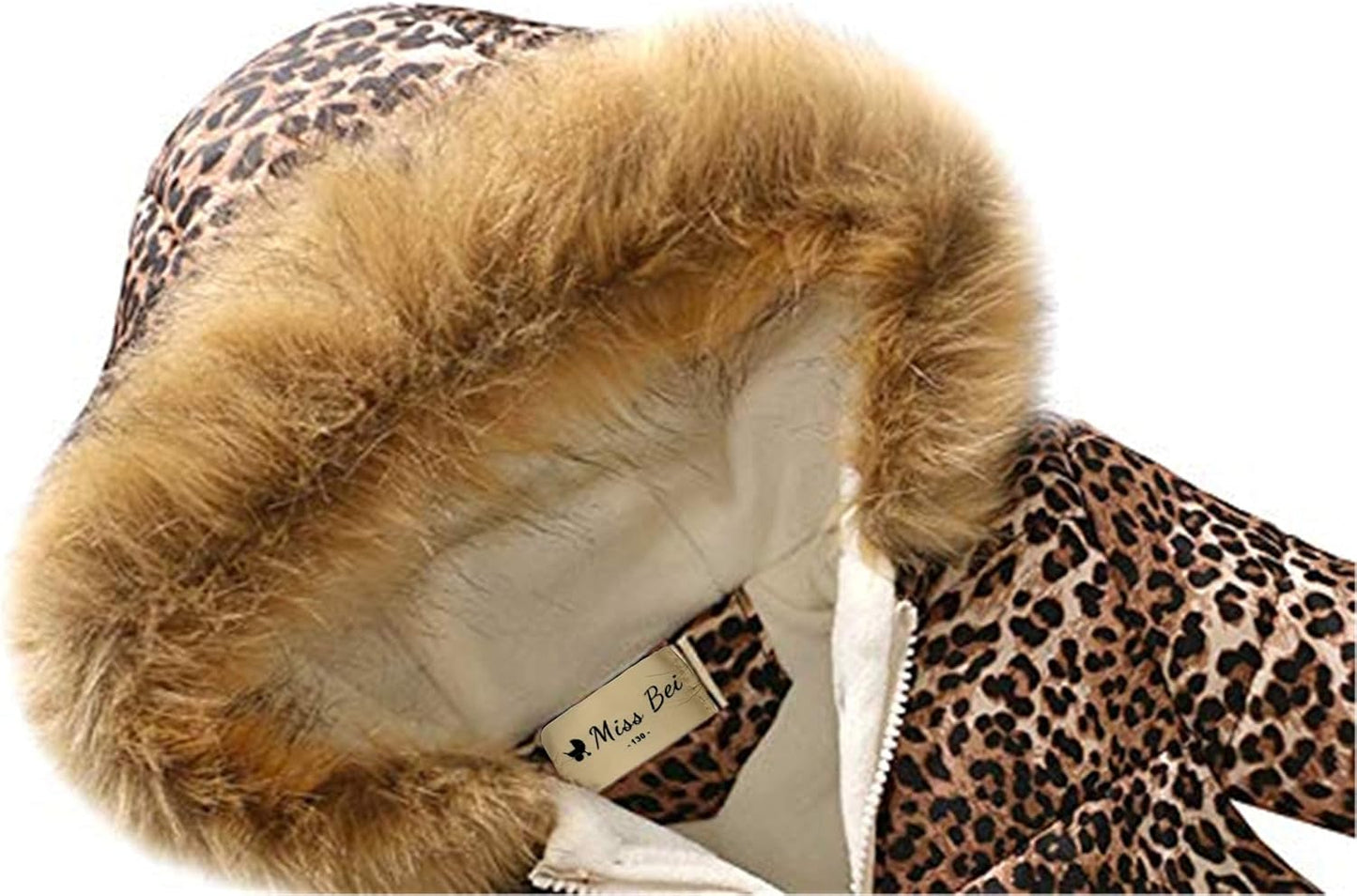 Miss Bei Girl's Winter Coat Jacket Hooded Kids Toddler Flower Print Parka Outwear Warm Cotton Puffer Hooded Jacket