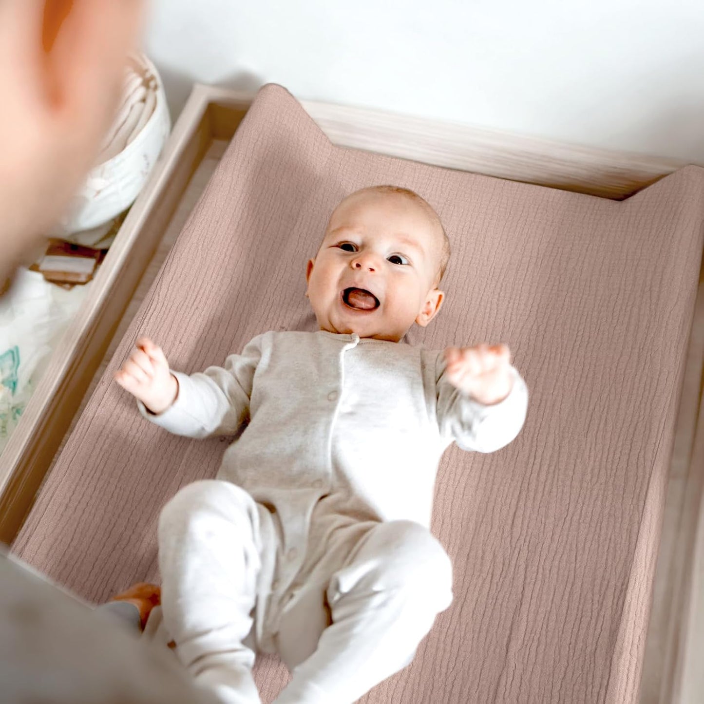 lulumoon Baby Changing Pad Cover: Muslin Diaper Changing Table Pad Cover - Changing Pad Sheets for Girls Boys