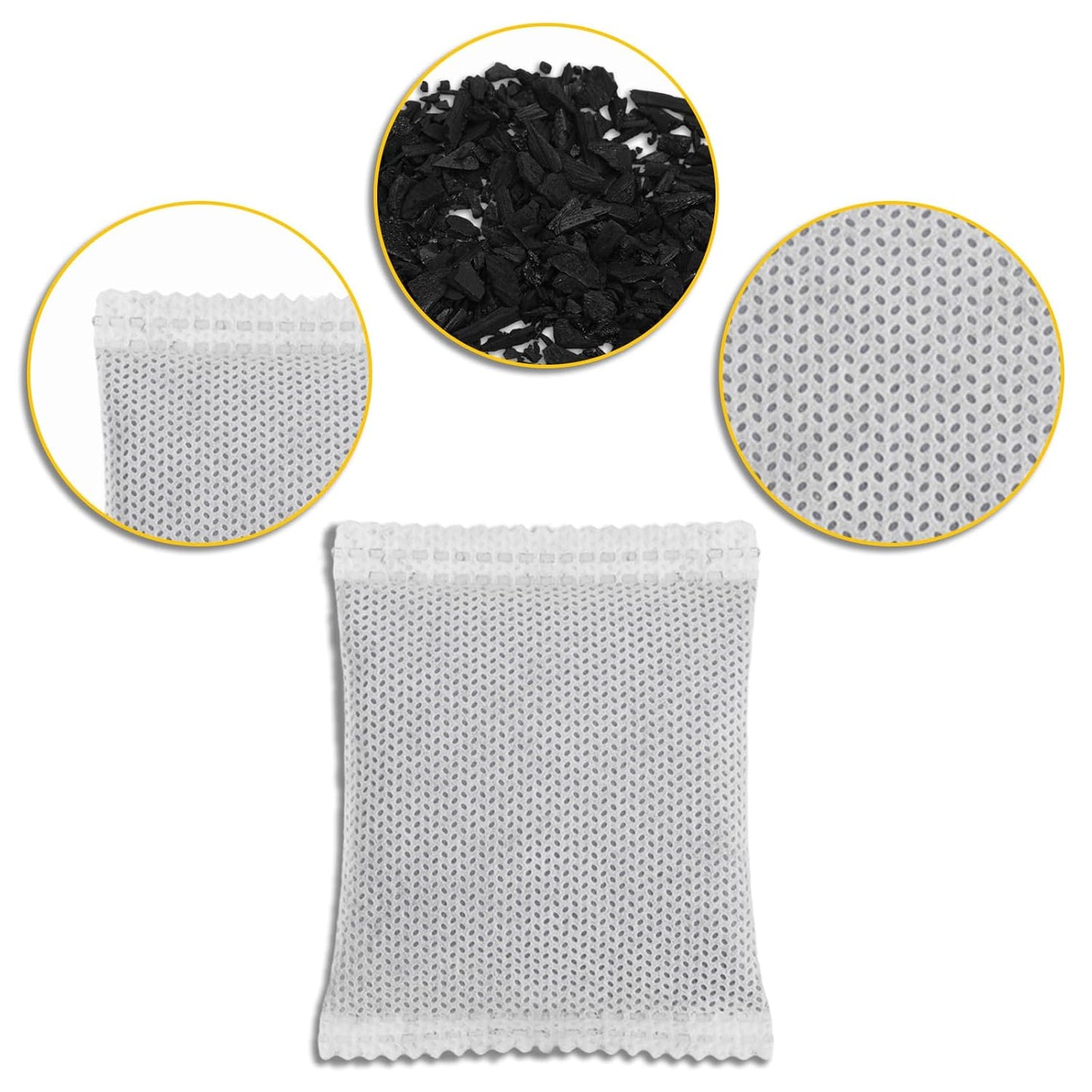 12pcs Carbon Filter Refills for Playtex, Activated Charcoal Odor Absorbing Deodorizer for Diaper Pail Systems Trash Cans Closets & Shoe Cabinets