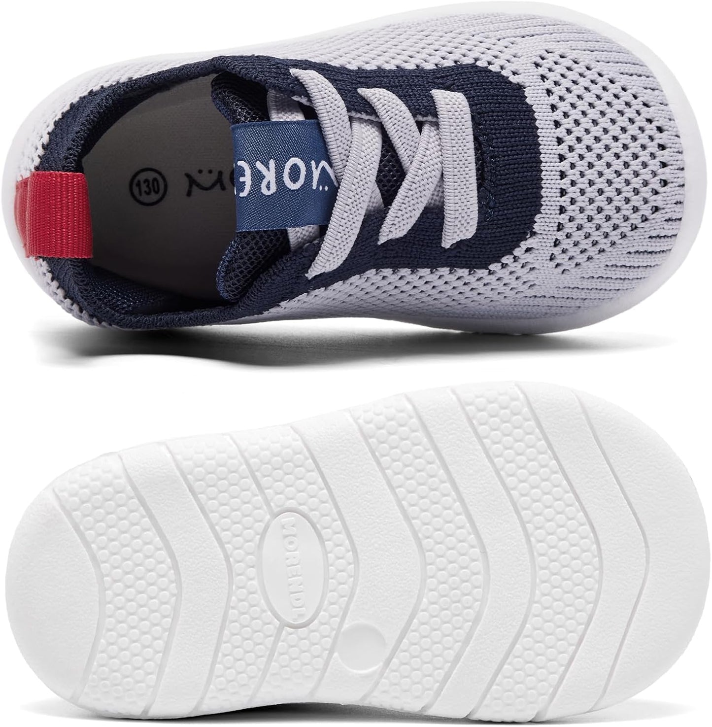 MORENDL Toddler Shoes Baby Walking Sock Shoes Infant Sneakers 0-4 Years Boy Girl Barefoot Tennis Shoe Non-Slip Brethable