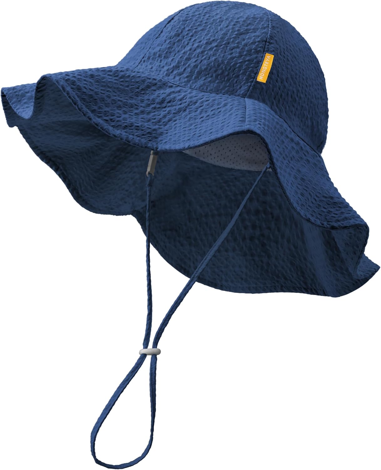 HONGTEYA Baby Sun Hat Toddler Girl Beach Hat Adjustable Outdoor Summer Hat UPF 50+ Sun Protection Wide Brim Infant Kids