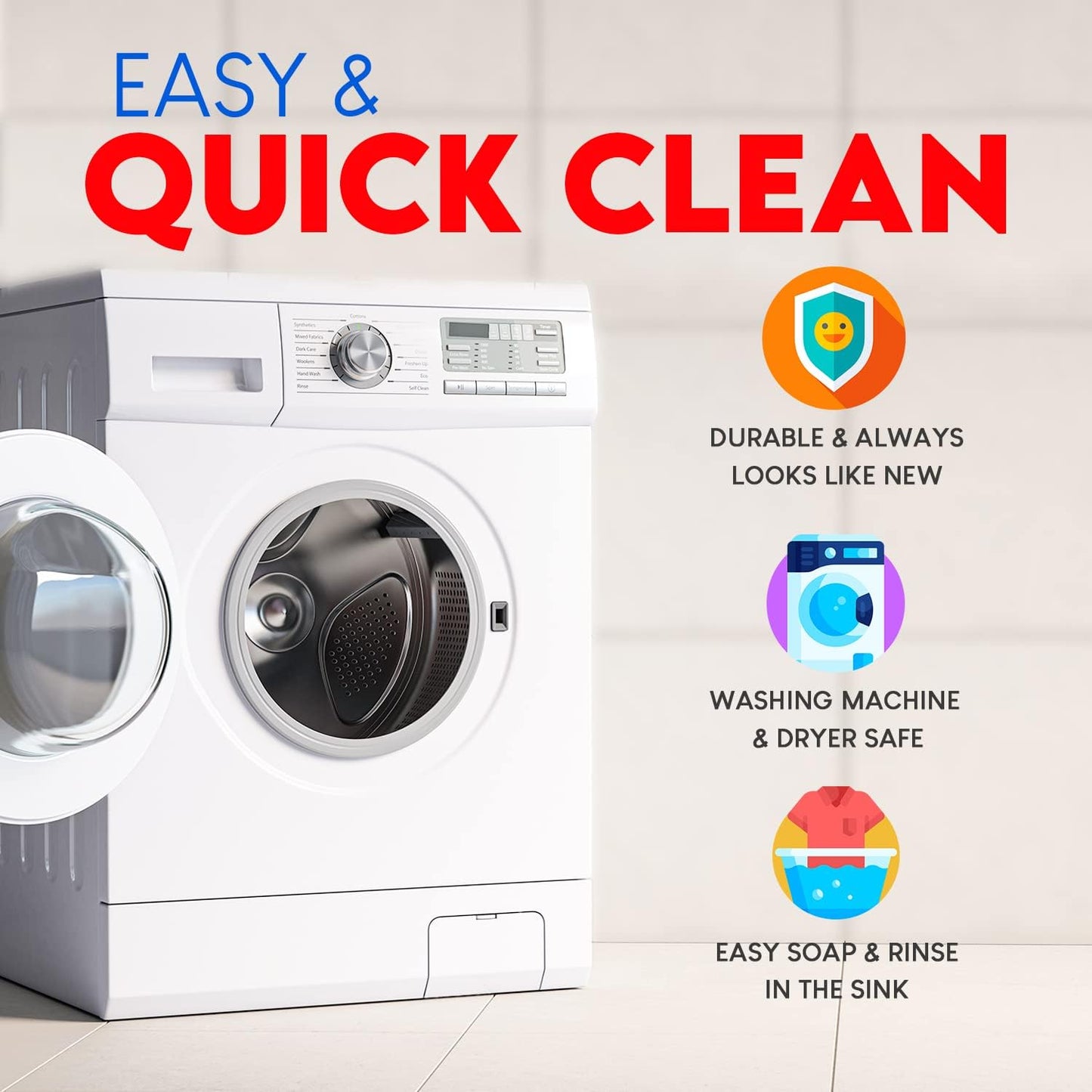 Large Waterproof Bibs Primary Collection - 4pk, 12pk, 48pk