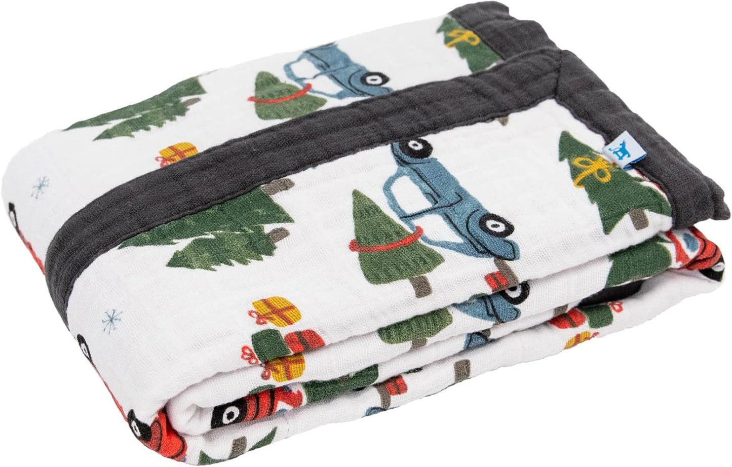 Little Unicorn Newborn Receiving Quilt | Ultra- Soft, Multi-Layered Muslin Fabric | Gift for Newborns & on-The-go (Holiday Haul)