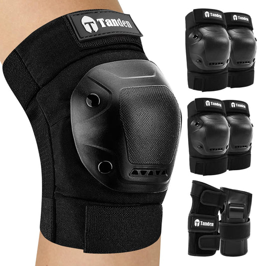 Skating Protective Gear Kids Knee Pads and Elbow Pads Set, Bike Knee Pads for Kids Wrist Guards for Roller Skating Toddler Knee and Elbow Pads